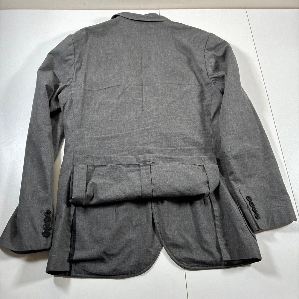J.Crew Thompson Unstructured Blazer 38 Grey‎ Cotton Twill Jacket (Tag 36)
